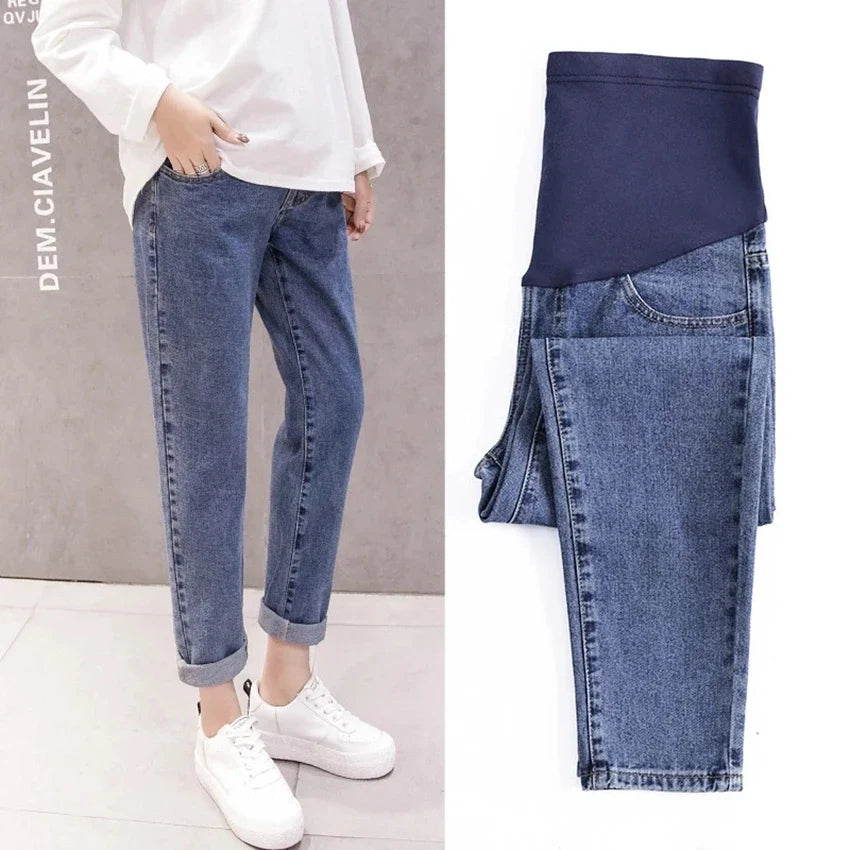 Maternity Denim Jeans – High Waist Pregnancy Pants