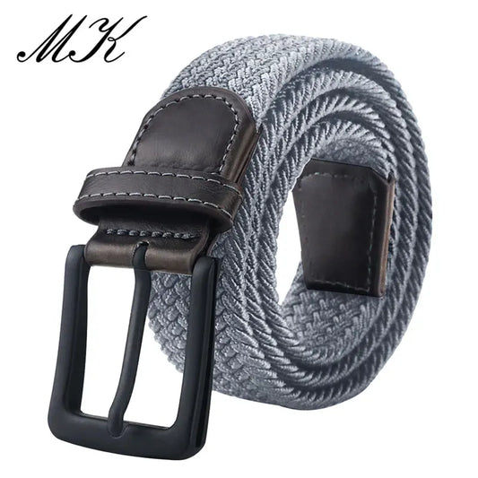 Mens Canvas Belt – Military Style Metal Pin Buckle