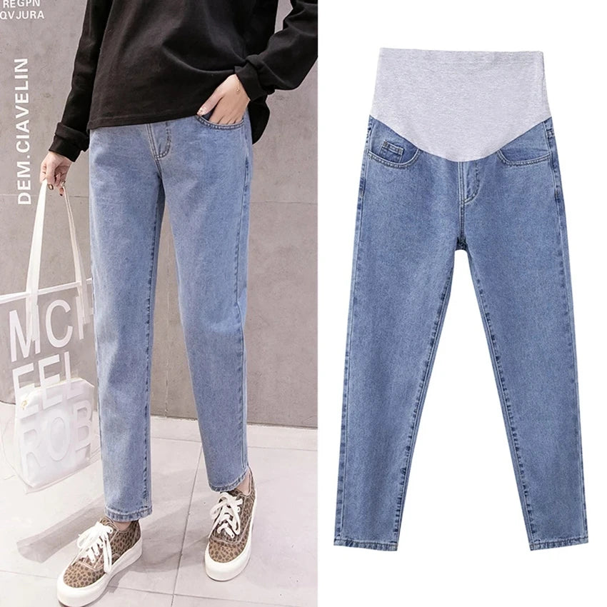 Comfort Fit Maternity Denim Jeans – High Waist Pregnancy Pants
