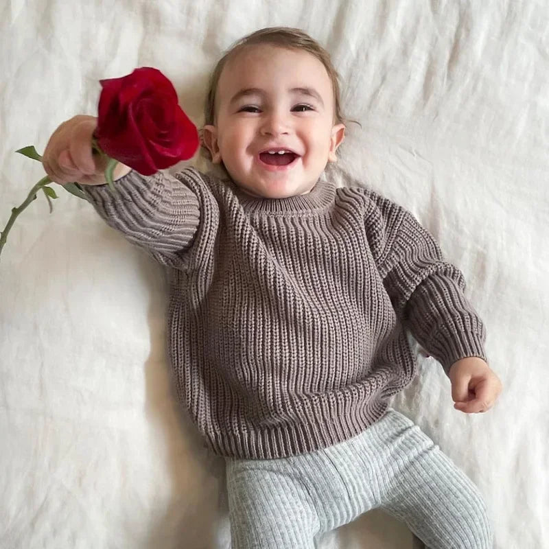 Baby Knit Sweater – Toddler Winter Pullover
