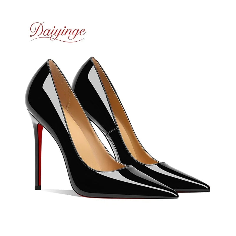 Luxury Red Sole High Heels – Pointed Toe Stiletto Pumps