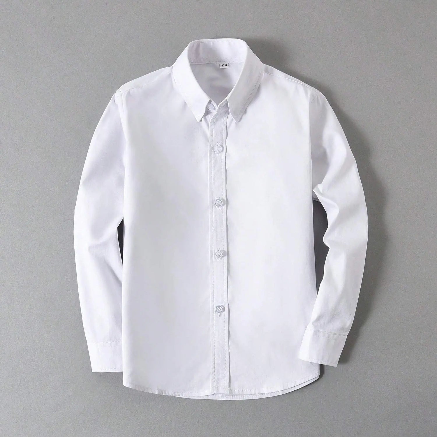 Elegant Kids Long Sleeve White Shirt – Perfect for Special Occasions