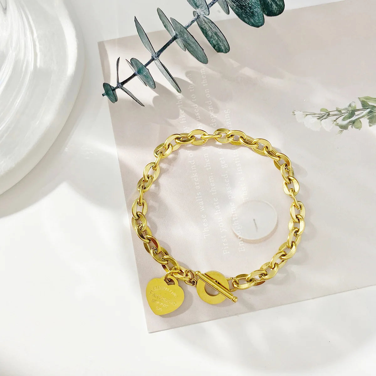 Double Heart Stainless Steel Couple Bracelet – Unisex