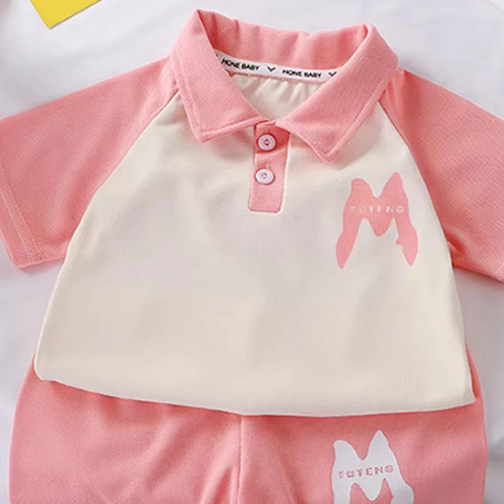Kids Quick-Dry Polo Shirt & Shorts Set – Cool comfort for active summer days